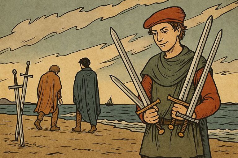 5 мечей в картах Таро